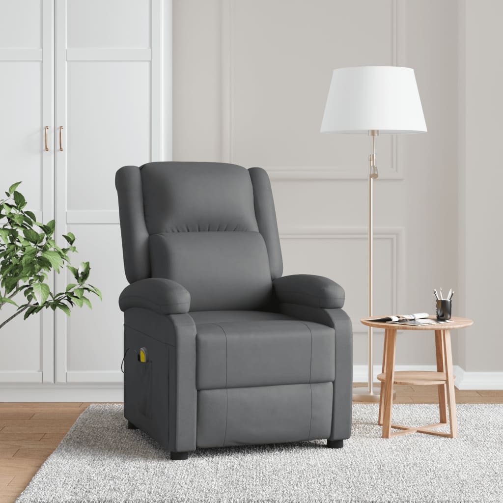 Massage Chair Adjustable Reclining Chair Theater Armchair Faux Leather