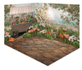 Room Hoppy Hollow Cart Flipped + Hoppy Hollow Fence + Dusty Stones
