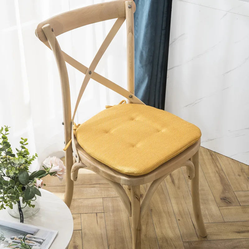 Linen Chair Cushion: Anti-slip, MultiColor Dining Room & Outdoor Garden Cushions