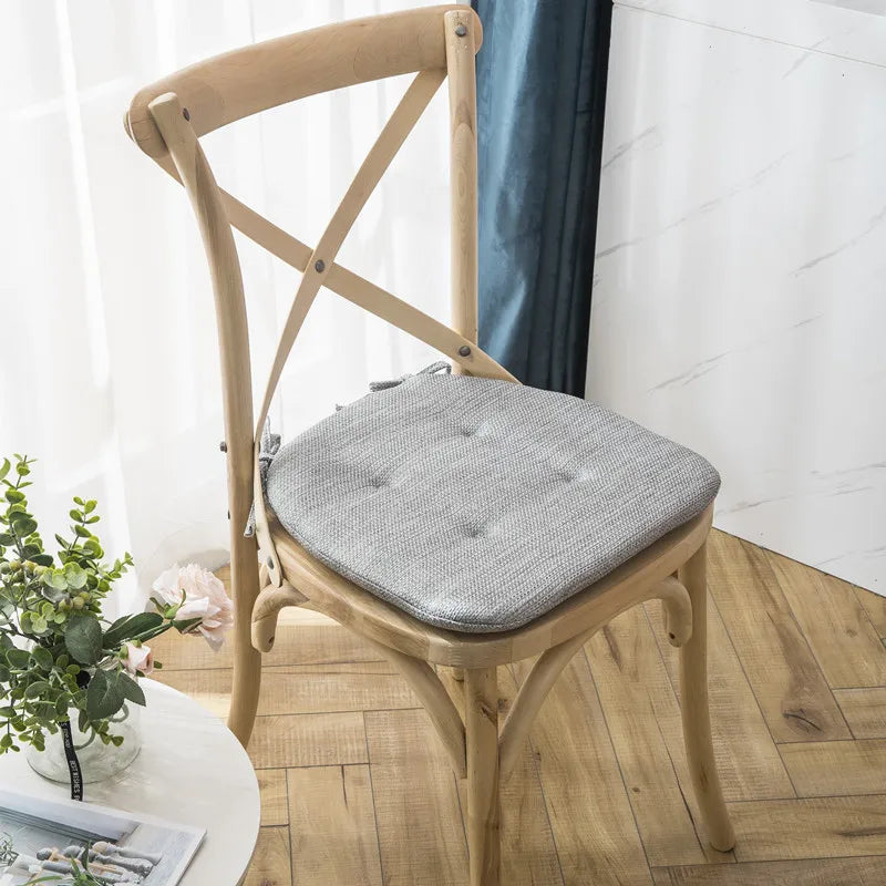 Linen Chair Cushion: Anti-slip, MultiColor Dining Room & Outdoor Garden Cushions