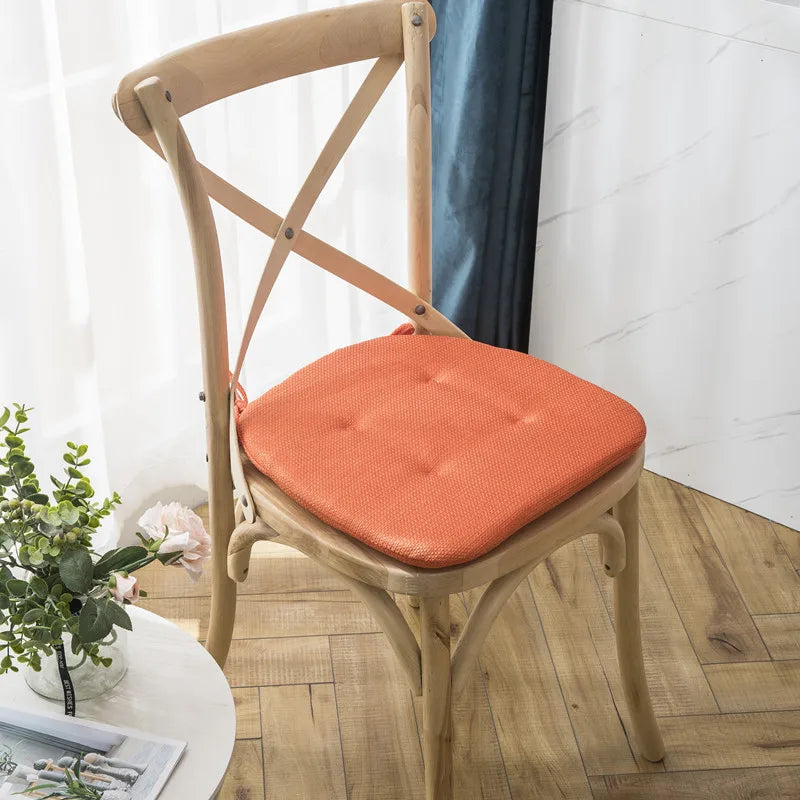 Linen Chair Cushion: Anti-slip, MultiColor Dining Room & Outdoor Garden Cushions
