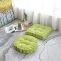 Tufted floor seat cushion living room corduroy chair pad